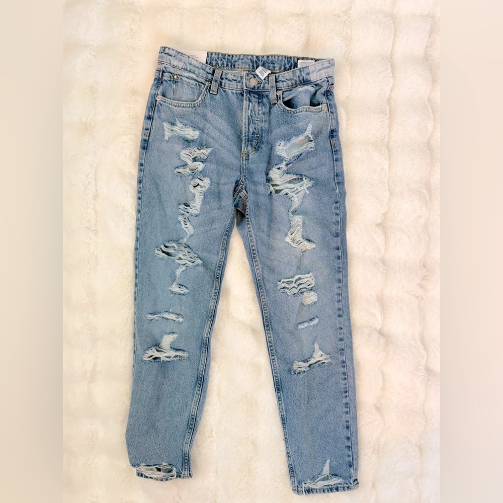 H&M loose fit low waist boyfriend jeans